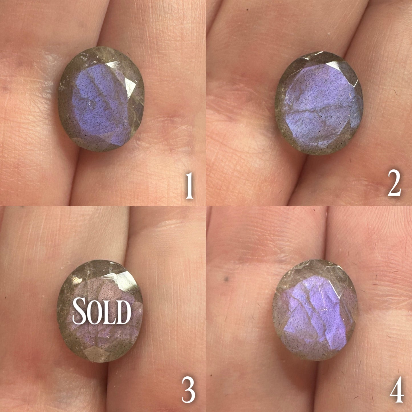 Orlok Ring - Purple Labradorite