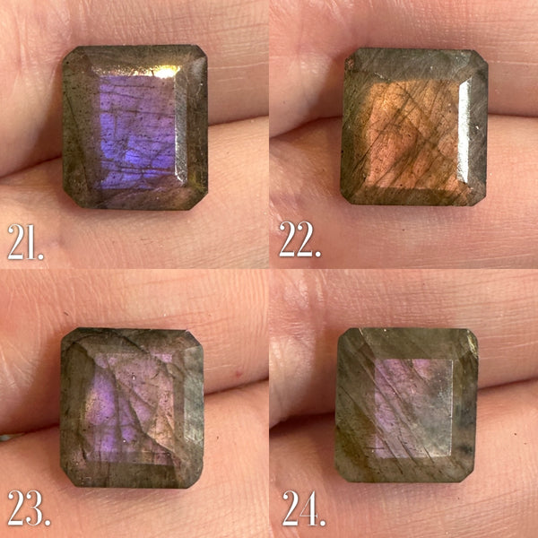 The Dark Embrace Ring (Labradorite and Purple Labradorite version)