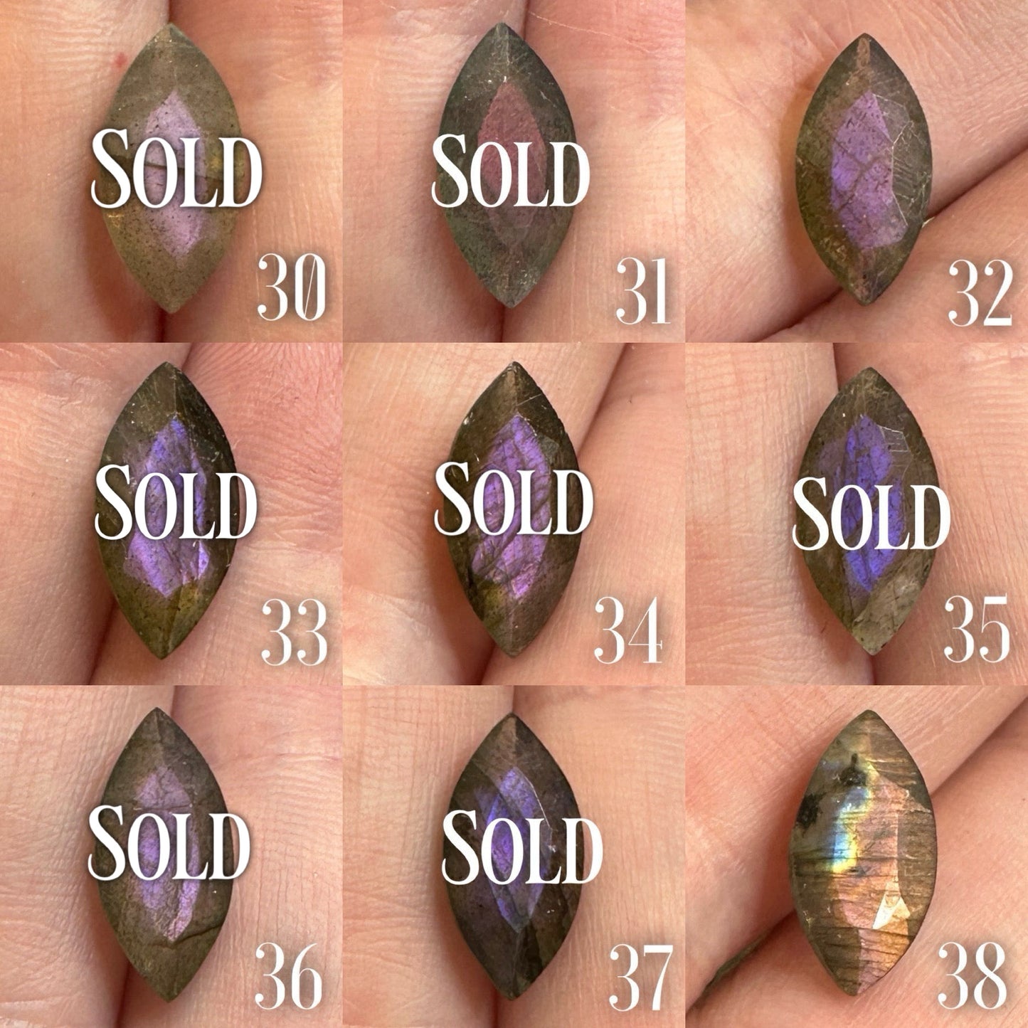 Nightshade Ring (Labradorite & Purple Labradorite version)