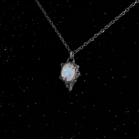 Primordial Pendant - Moonstone - 16 inches - Ready to Ship