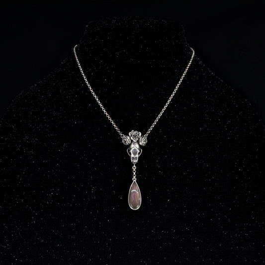 Grand High Witch Necklace - OOAK - Purple Labradorite 16-18 inch adjustable - Ready to Ship