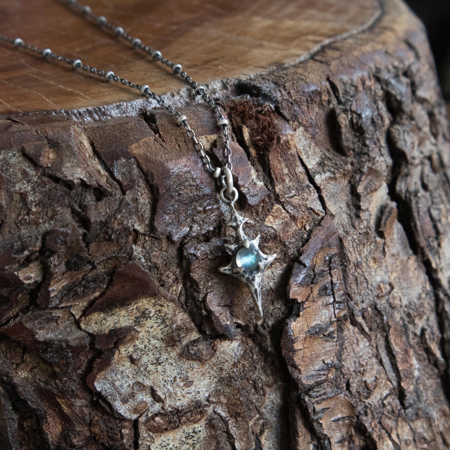 Eldritch Pendant - Labradorite RC - 16 inches- Ready to Ship