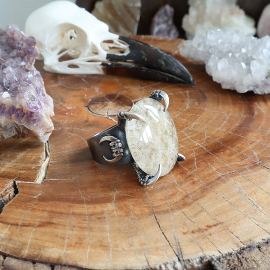 Lunarscape Ring - Size 10.5 - OOAK - Lodolite