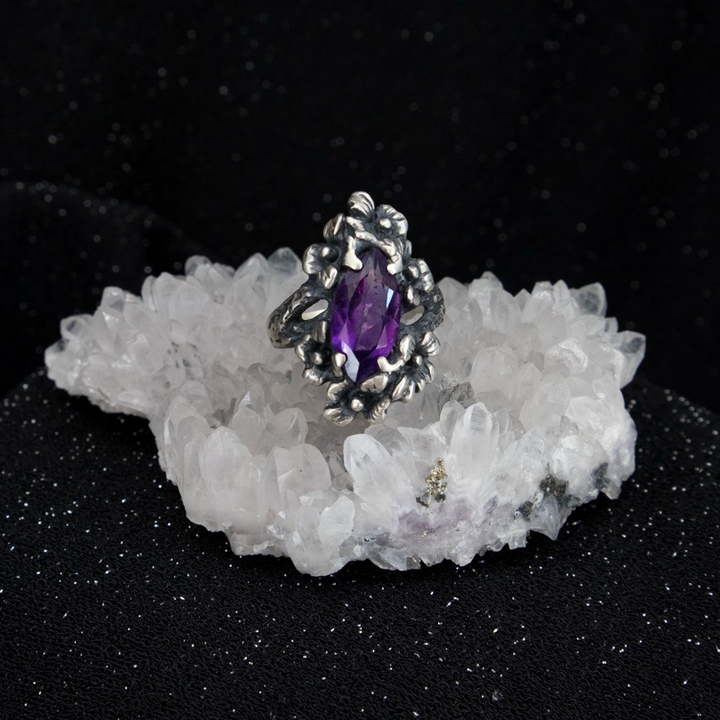 Nightshade Ring (Amethyst, Citrine and Onyx Versions)