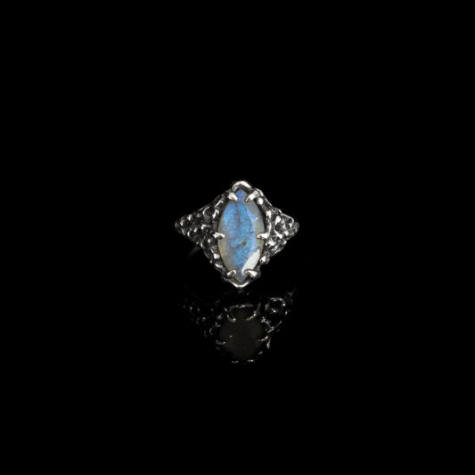 Aphrodite Ring - Labradorite - Size 6.5 - Ready to Ship