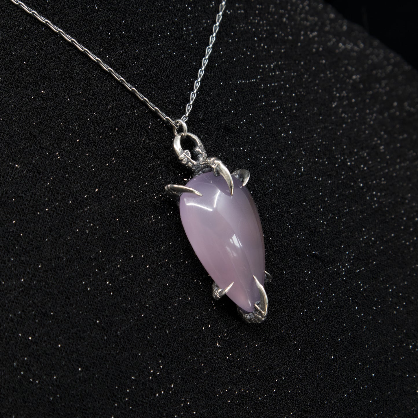 Liebchen Amulet - Purple Chalcedony - OOAK