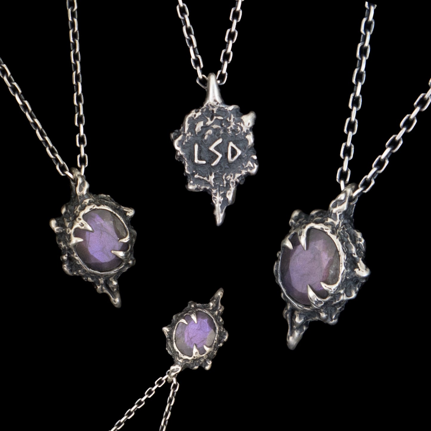 Azathoth Pendant - Purple Labradorite