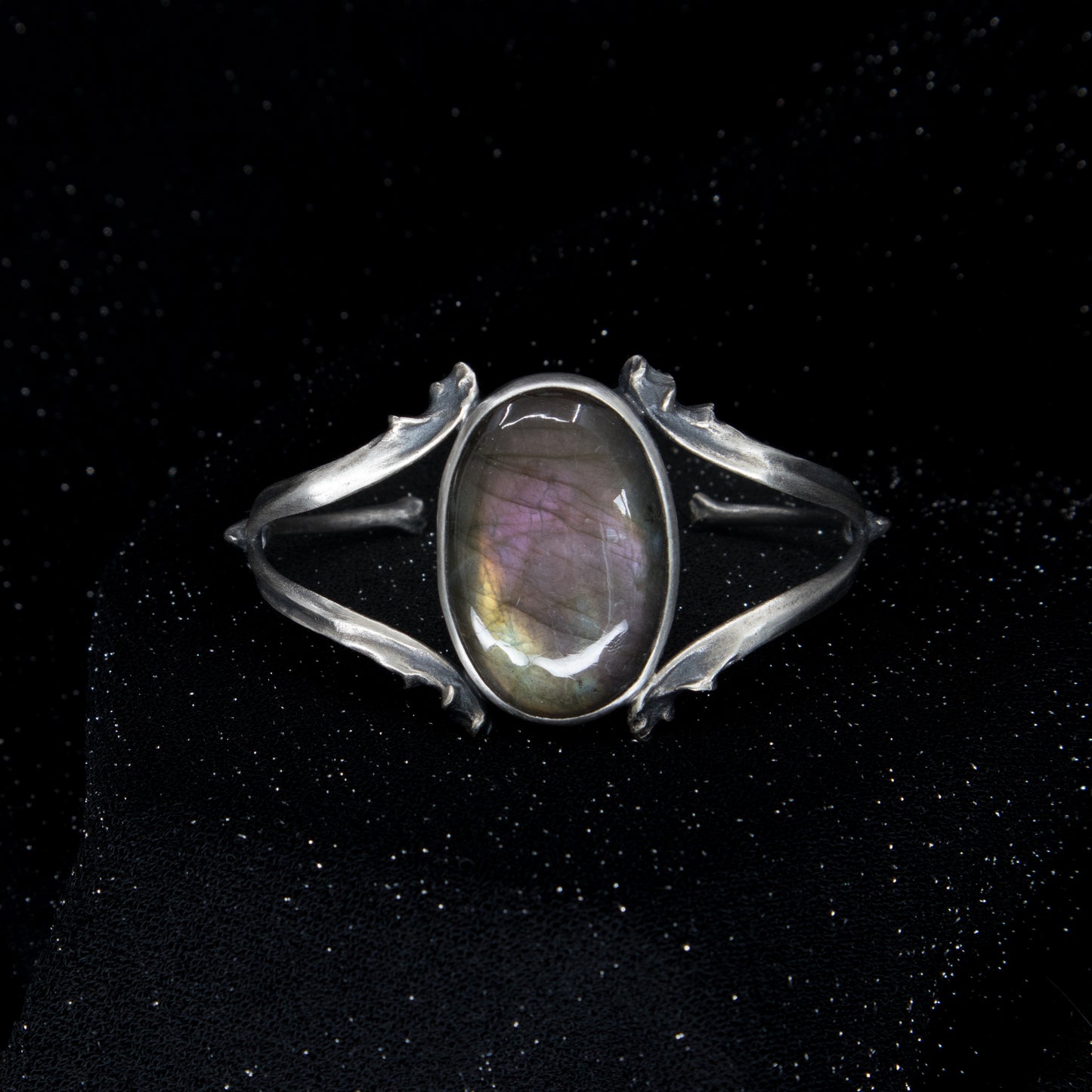 Grand High Witch Cuff - Purple Labradorite - OOAK - Small/Medium size - Ready to Ship