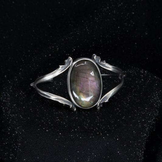 Grand High Witch Cuff - Purple Labradorite - OOAK - Small/Medium size - Ready to Ship