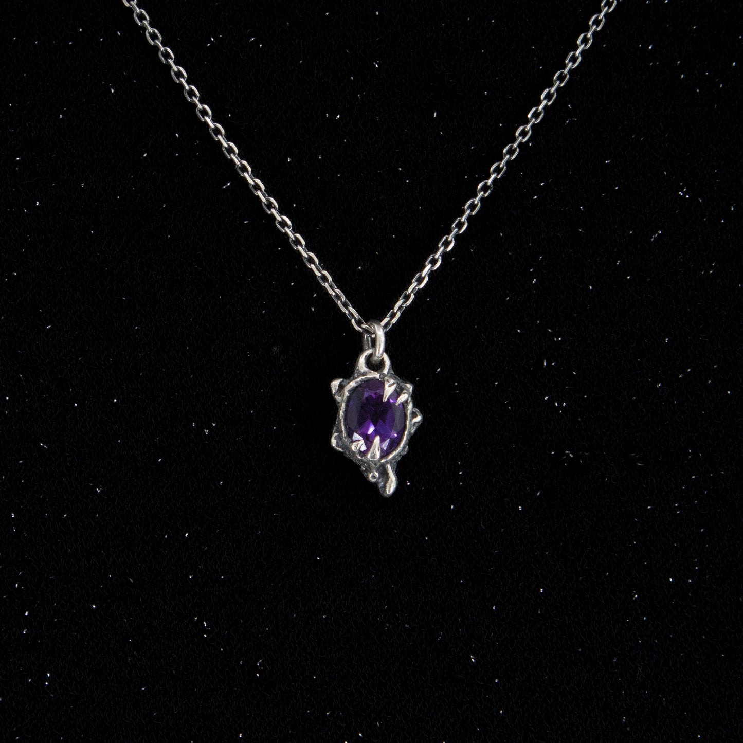 Primordial Pendant - Amethyst 18 inches - Ready to Ship
