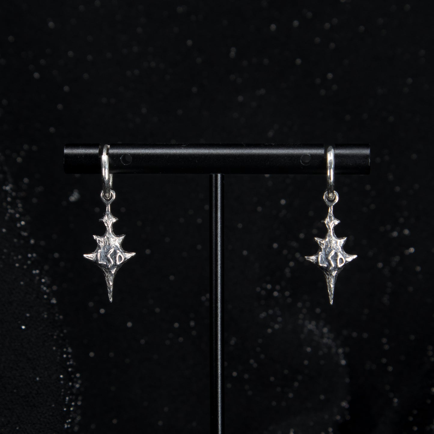 Eldritch Hoop Earrings - Rhodolite Garnet - Ready to ship