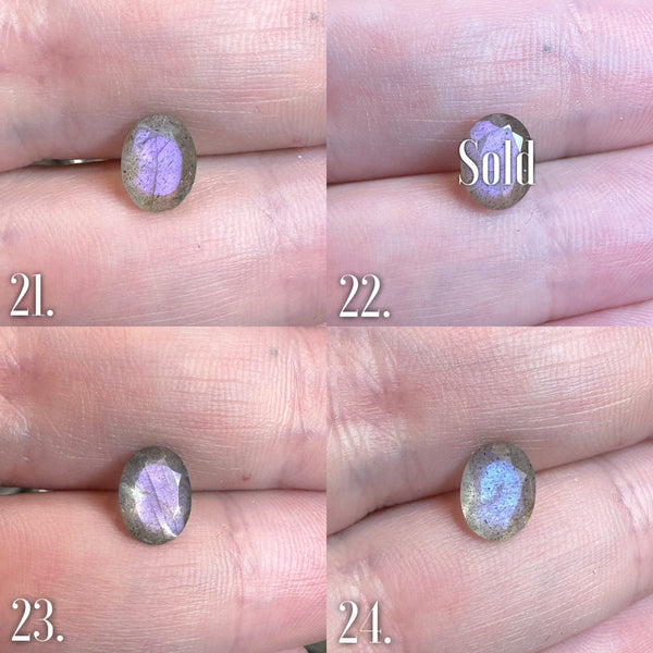 Sea Nymph Ring - Purple Labradorite Limited edition