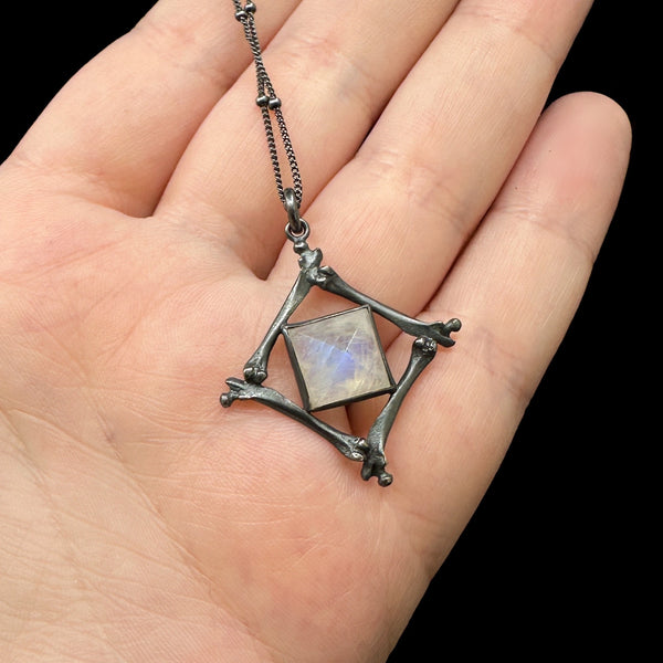 Discontinued Pharaoh's Tomb Pendant - Moonstone - 18 Inches - Ready to Send