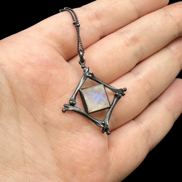 Discontinued Pharaoh's Tomb Pendant - Moonstone - 18 Inches - Ready to Send