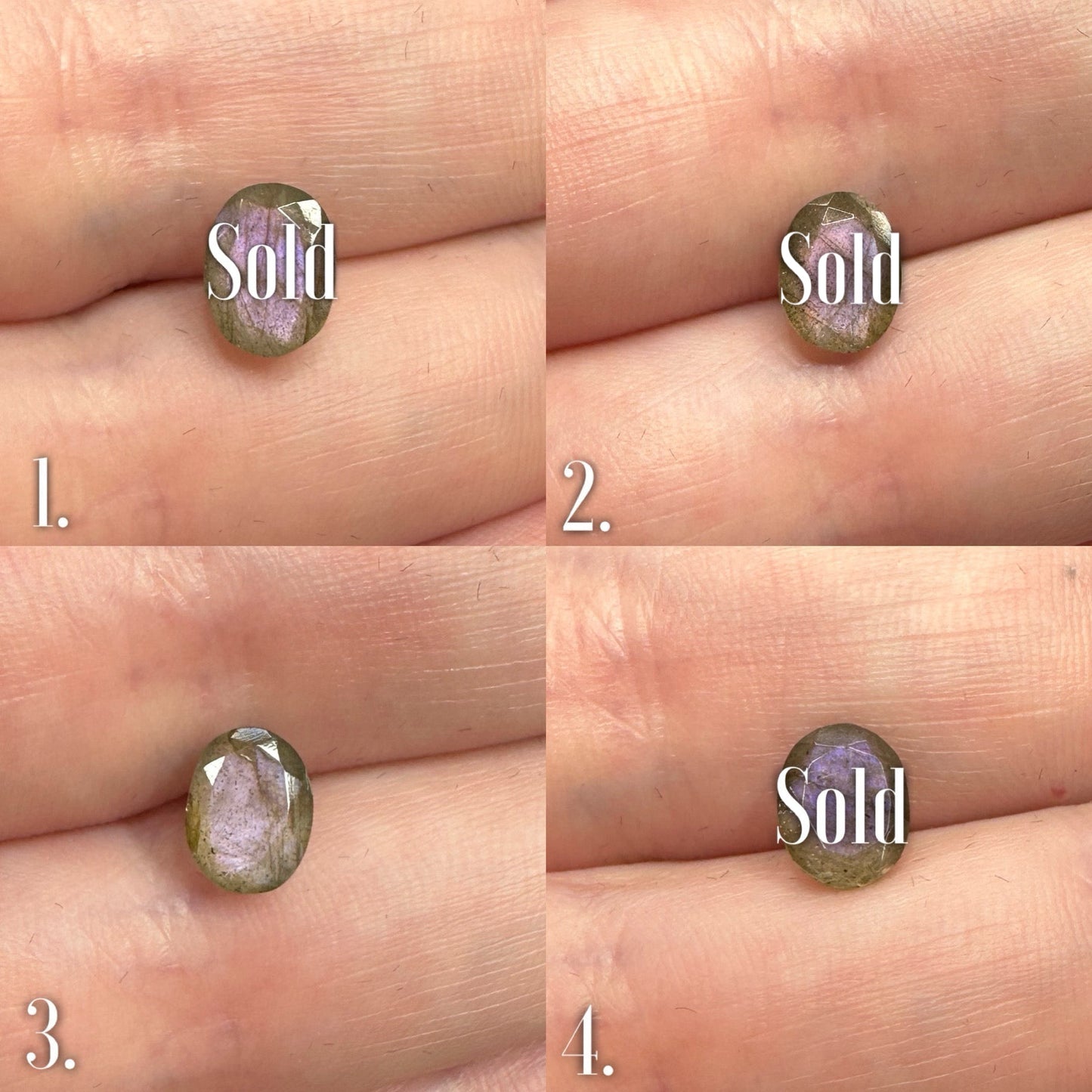 Sea Nymph Ring - Purple Labradorite Limited edition