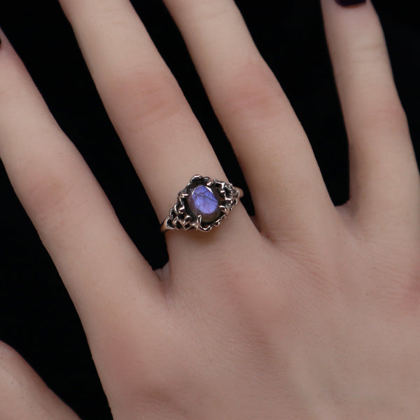 Sea Nymph Ring - Purple Labradorite Limited edition