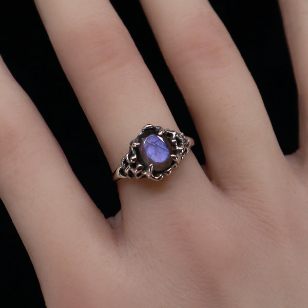 Sea Nymph Ring - Purple Labradorite