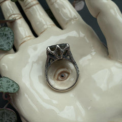 The Dark Embrace Ring (Labradorite and Purple Labradorite version)