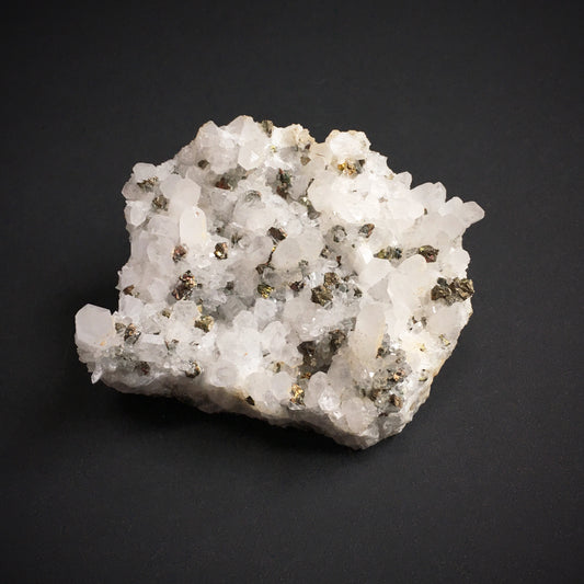 Quartz with Chalcopyrite Specimen