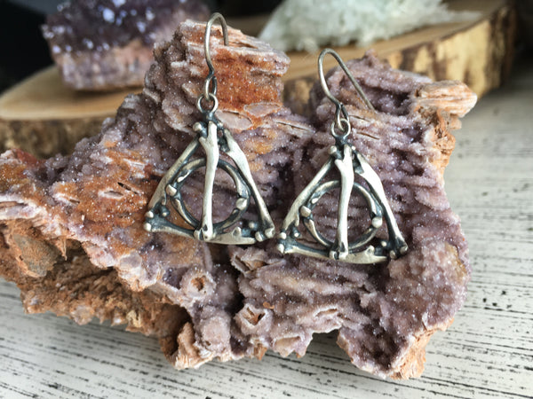 Discontinued - Deathly Hallows Small Bone Earrings
