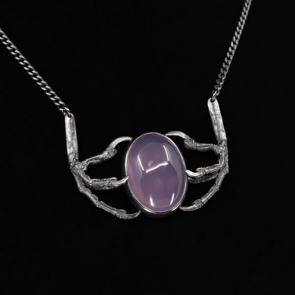 Nocturne Necklace - OOAK - Purple Chalcedony - SECOND, Discounted