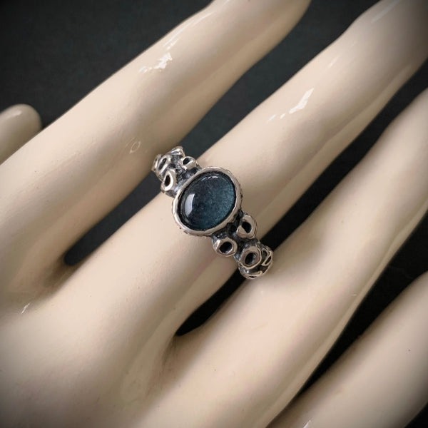 Atlantis Ring - Moss Aquamarine