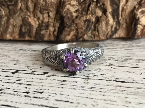 Forest Nymph Ring (Rhodolite Garnet, Hessonite Garnet, Amethyst and Citrine versions)
