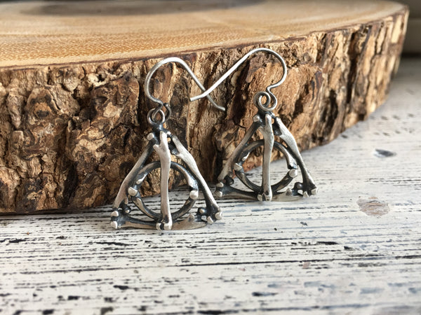 Discontinued - Deathly Hallows Small Bone Earrings