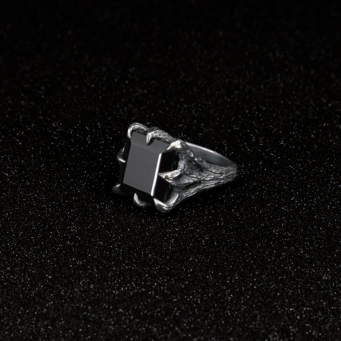 The Dark Embrace Ring - (Garnet and Onyx versions)