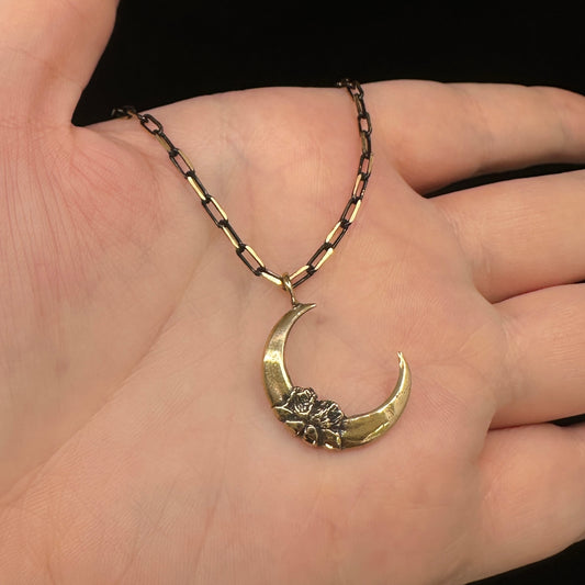 Luna Magnus Pendant - 20 inches - Bronze - Ready to Ship