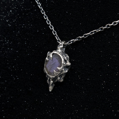 Azathoth Pendant - Purple Labradorite - 16-18 Inches - Ready to Ship