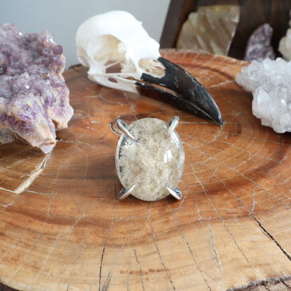 Lunarscape Ring - Size 10.5 - OOAK - Lodolite
