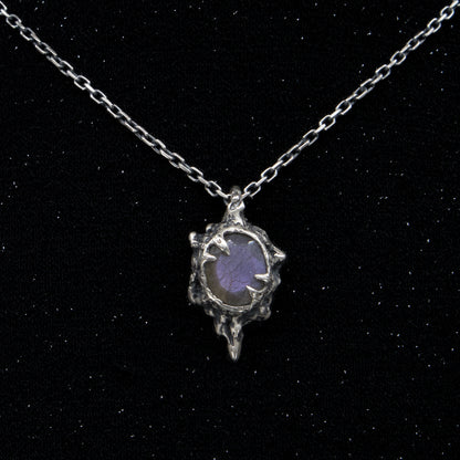 Azathoth Pendant - Purple Labradorite - 16-18 Inches - Ready to Ship