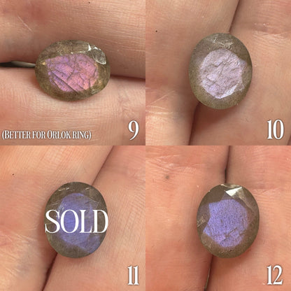 Orlok Ring - Purple Labradorite