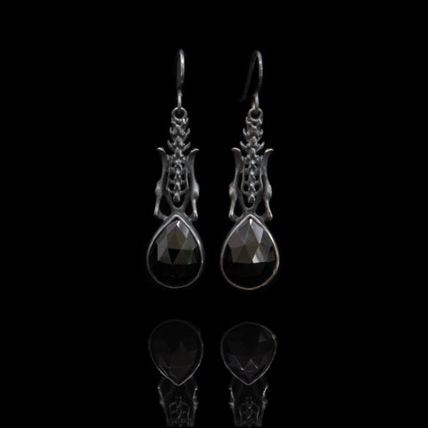 Black Death Earrings