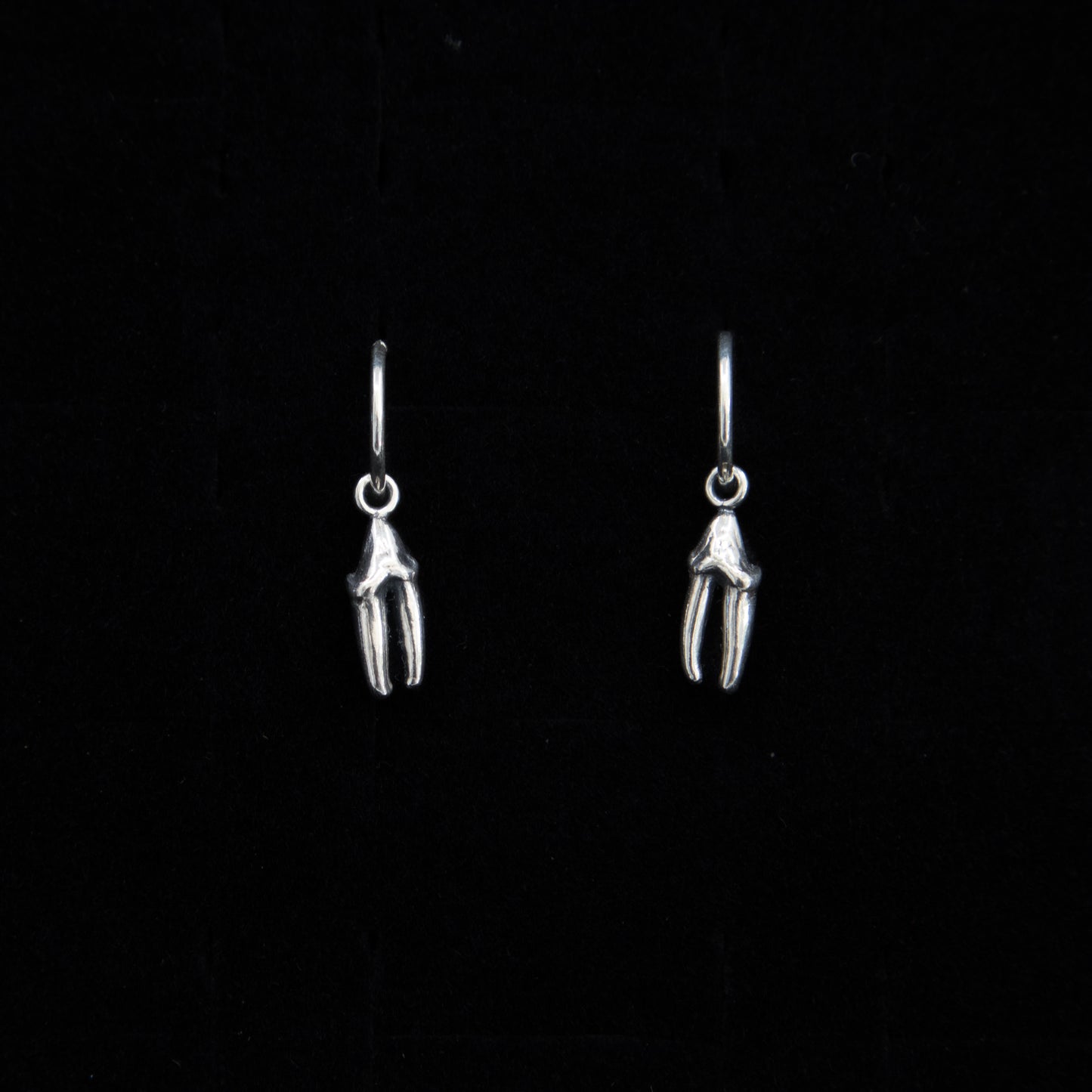 Mink Teeth Hoops - Ready to Ship