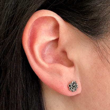 Rosie Studs - Ready To Ship - Oxidised