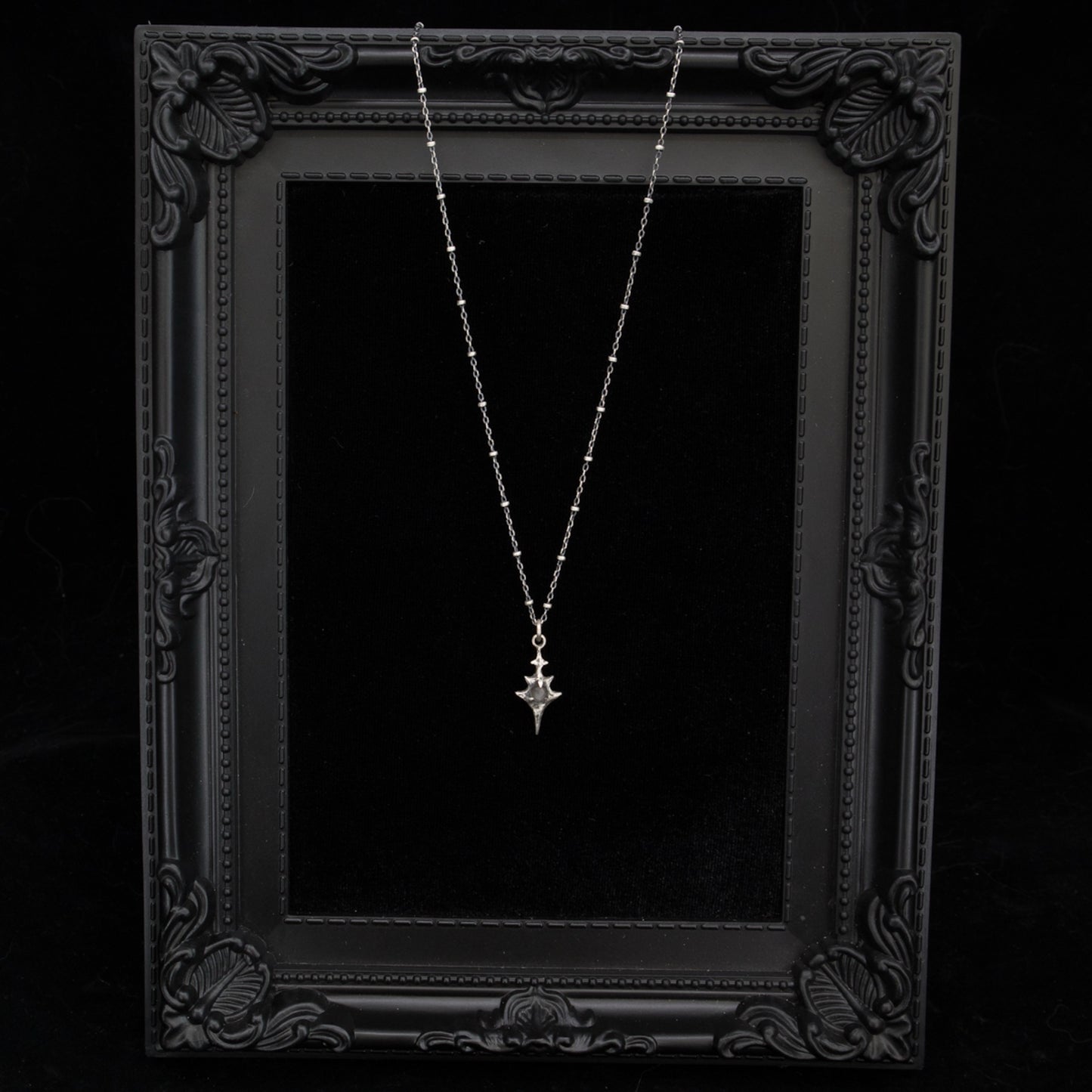 Eldritch Pendant - Grey Moonstone - 20 inches- Ready to Ship