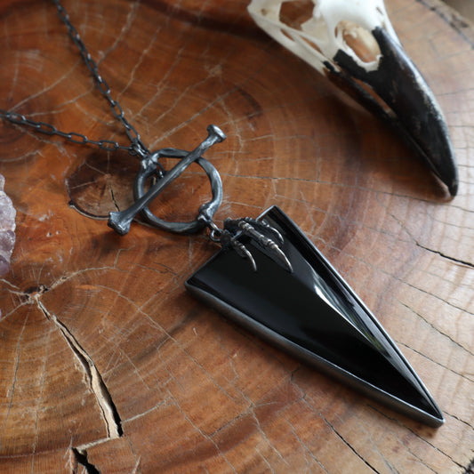 Hexen Pendant XL Onyx - 30 inches - OOAK
