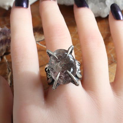 Lunarscape Ring - OOAK Lodolite - Size 8