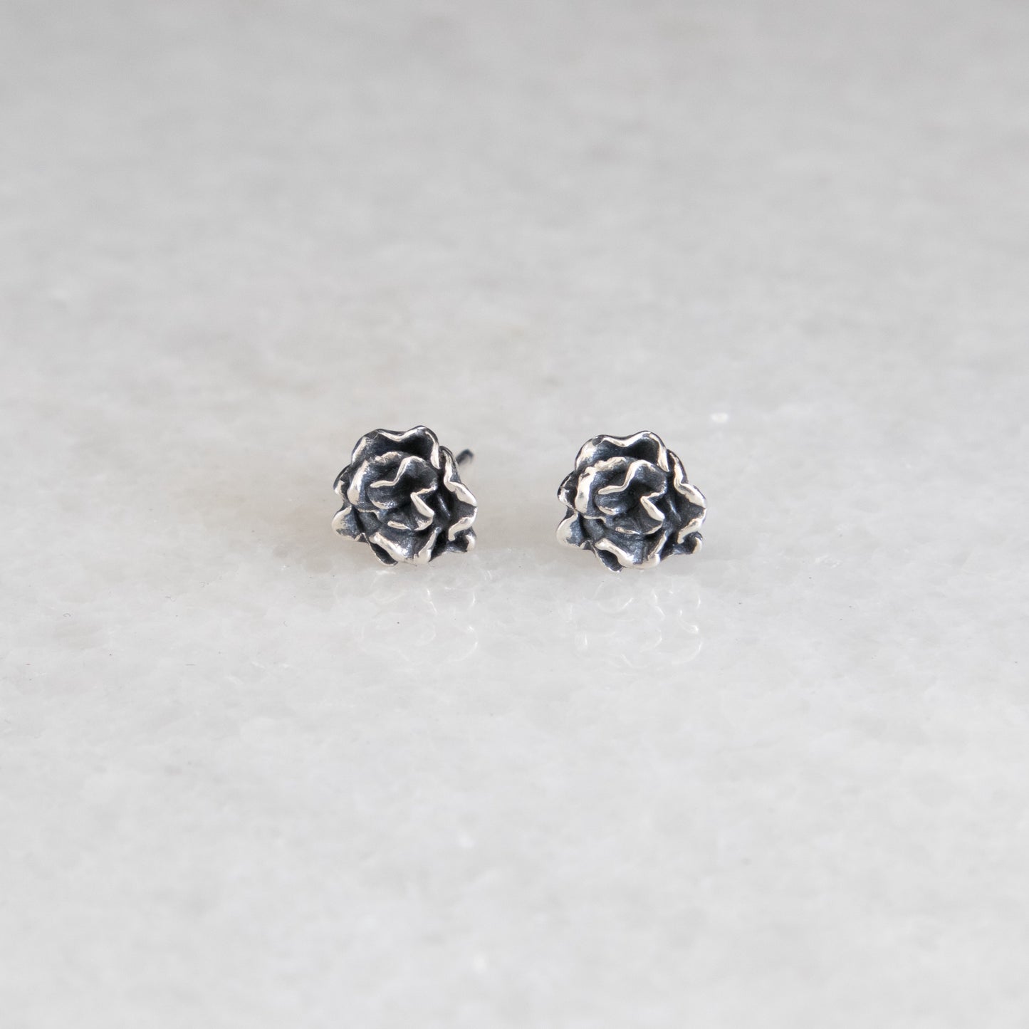 Rosie Studs - Ready To Ship - Antique Polished