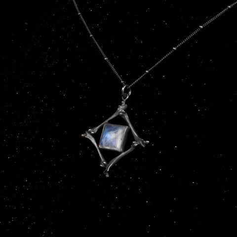 Pharaoh's Tomb Pendant - Moonstone - 16 Inches - Ready to Send