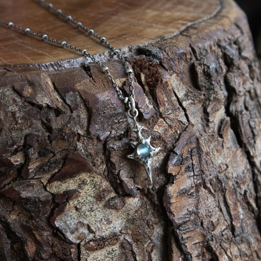 Eldritch Pendant - Labradorite RC - 16 inches- Ready to Ship