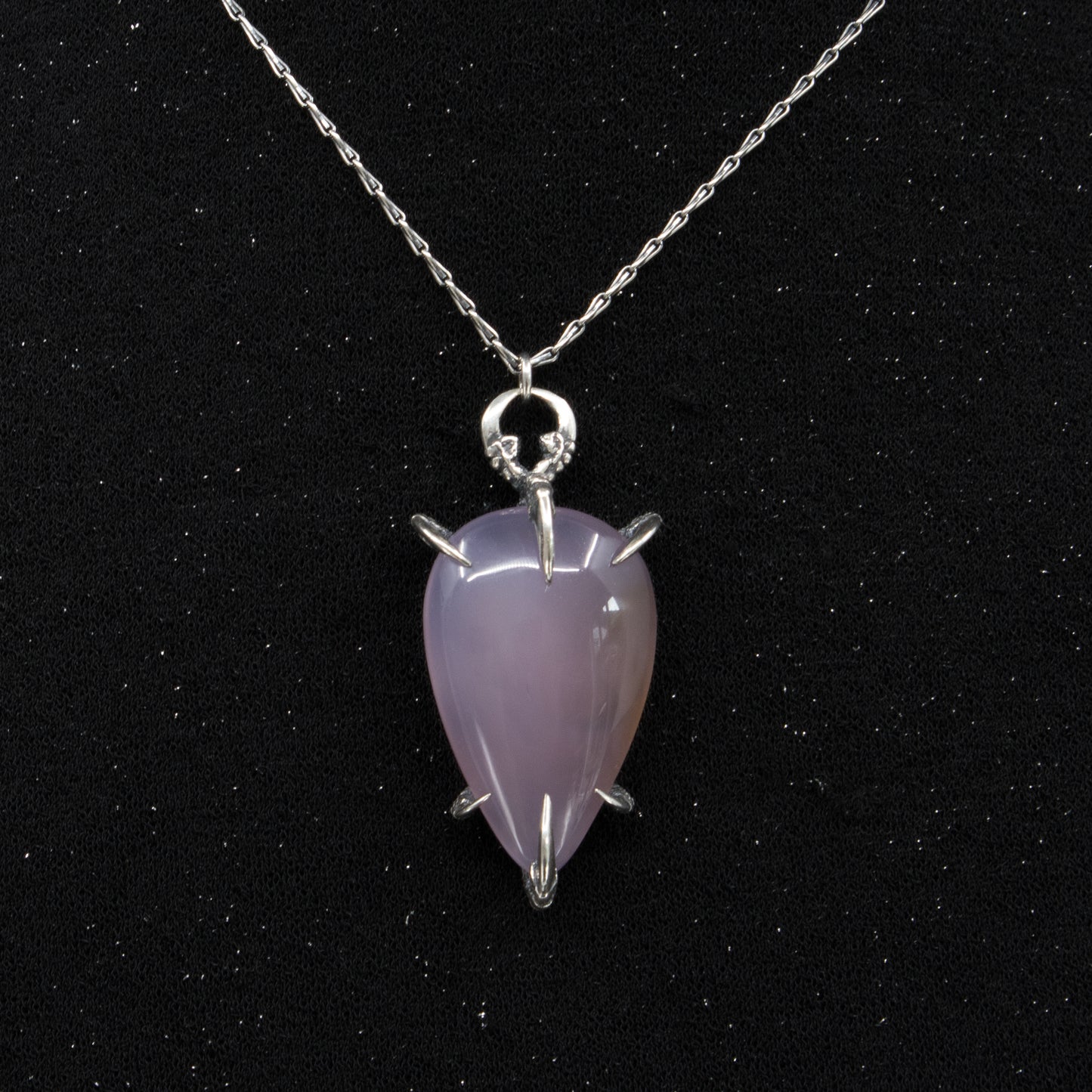 Liebchen Amulet - Purple Chalcedony - OOAK
