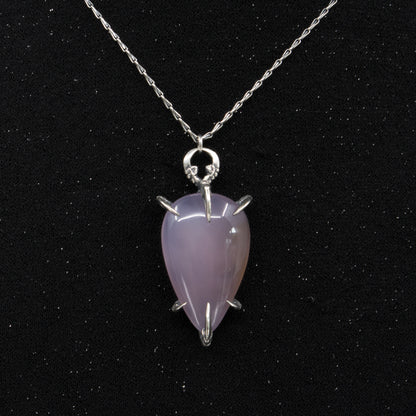 Liebchen Amulet - Purple Chalcedony - OOAK
