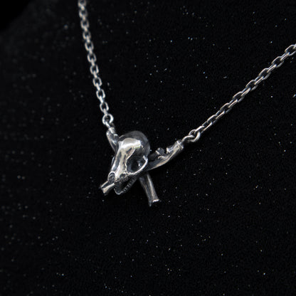 Skull and Crossbones Necklace - 16” - Ready to ship