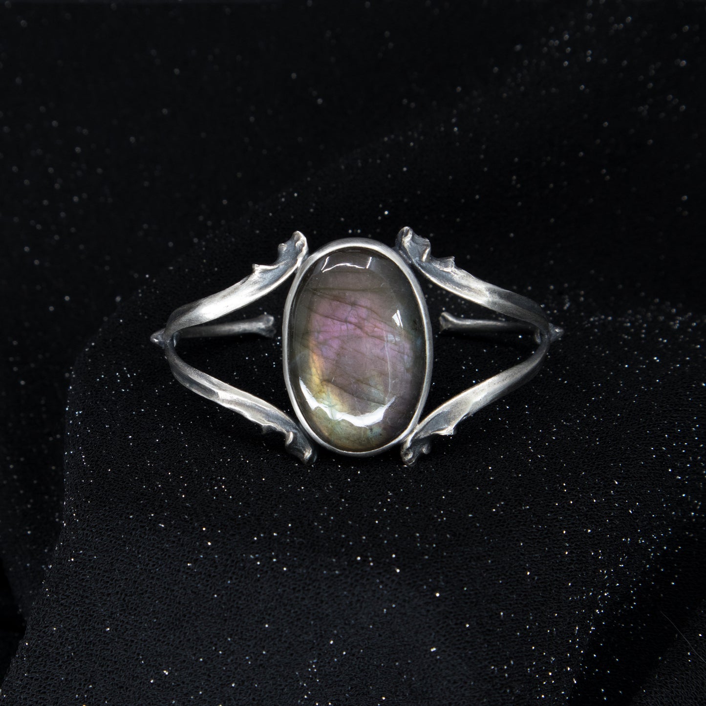 Grand High Witch Cuff - Purple Labradorite - OOAK - Small/Medium size - Ready to Ship