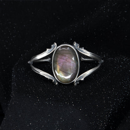 Grand High Witch Cuff - Purple Labradorite - OOAK - Small/Medium size - Ready to Ship