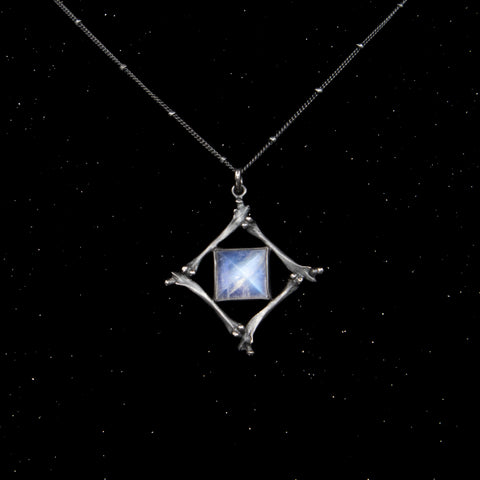 Pharaoh's Tomb Pendant - Moonstone - 16 Inches - Ready to Send