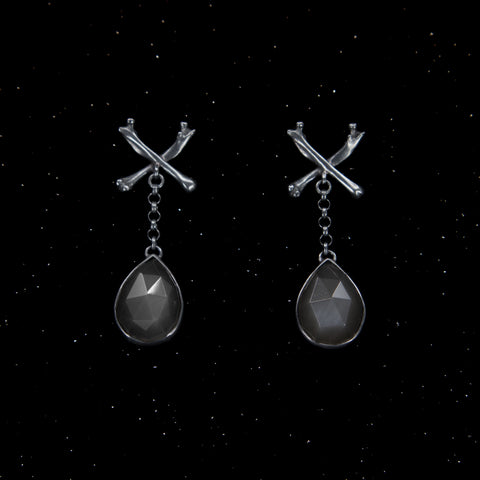 Mourning Earrings